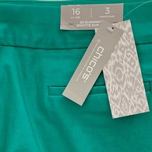 So Slimming Brigitte Slim Crop Size 3 Congo Green